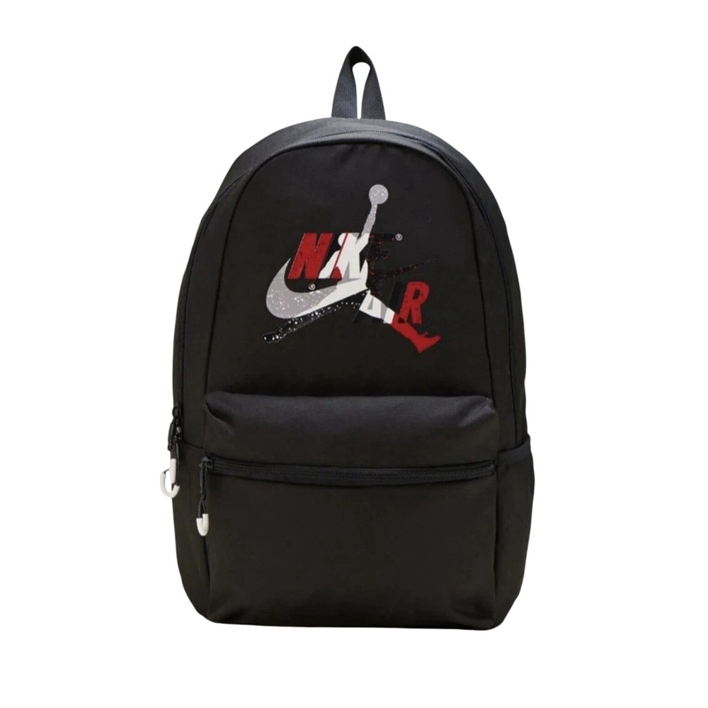 Jordan Jumpman Boys Nike Classics School Travel Backpack Black/Gym Red Bag New